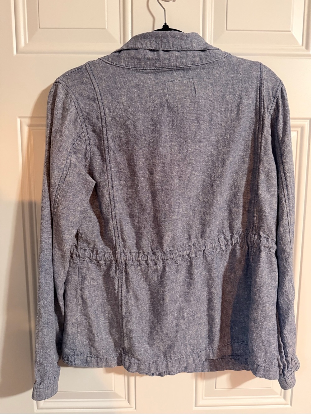 Old Navy Light Blue Drawstring Utility Jacket - Picture 6 of 6